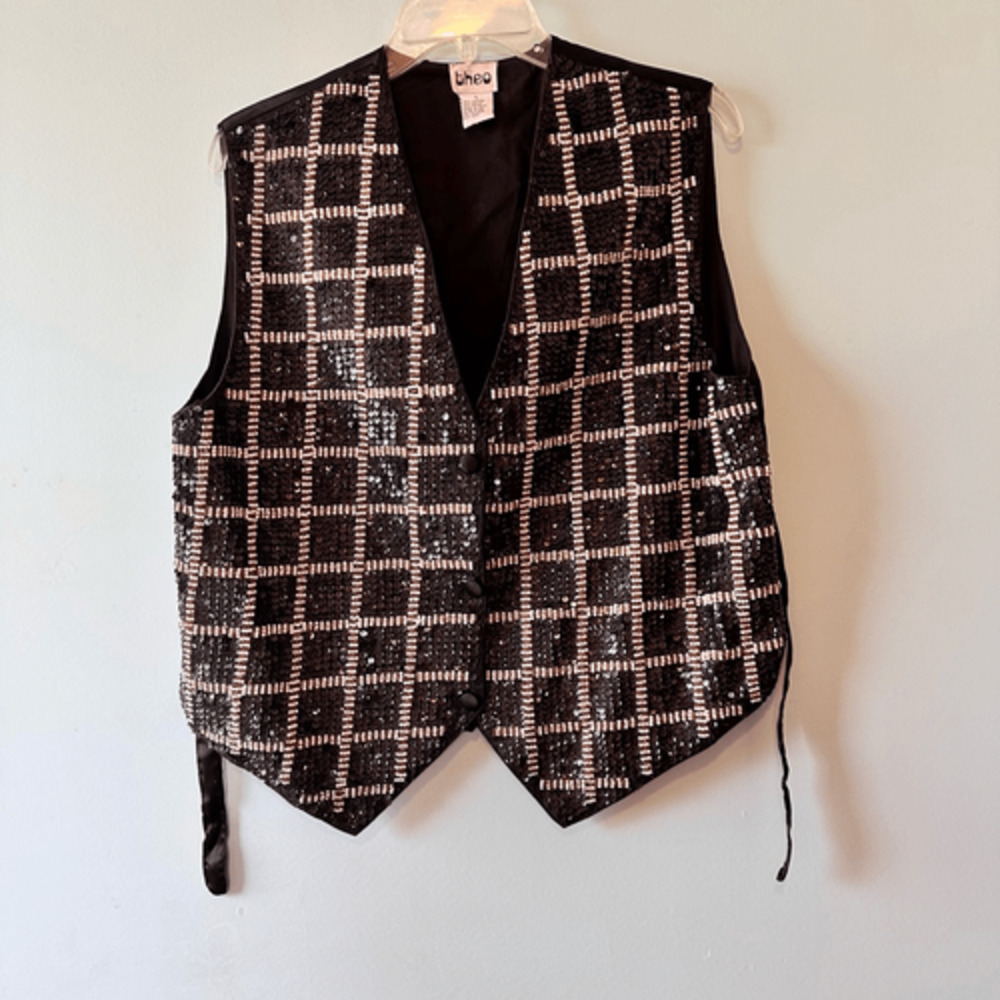 Vintage Beaded Sequin Vest